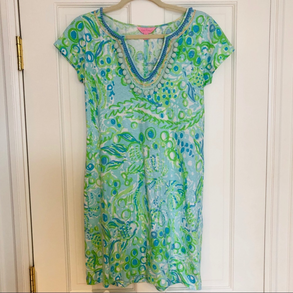 Lilly Pulitzer Embellished Cotton Dress